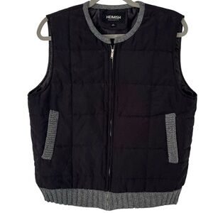 Heimish quilted black vest. Women’s size Large. NWOT. Never worn